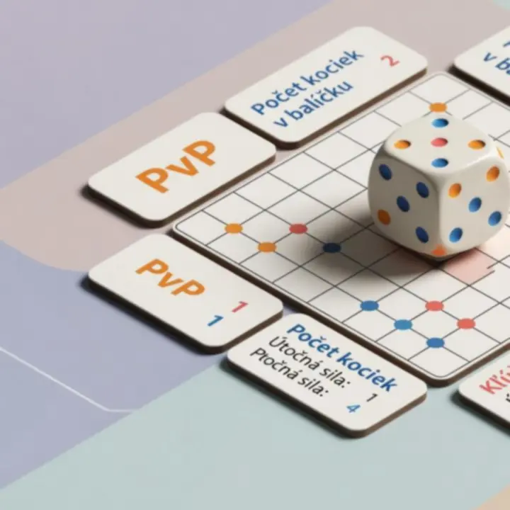 Detail kocky počas PvP zápasu v Random Dice: Defense