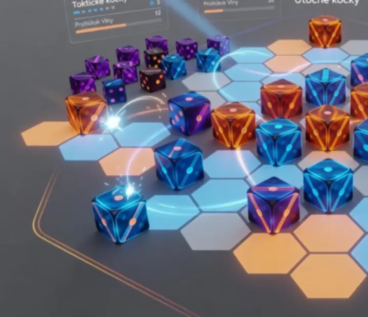 Široký herný záber napínavej PvP bitky v Random Dice: Defense